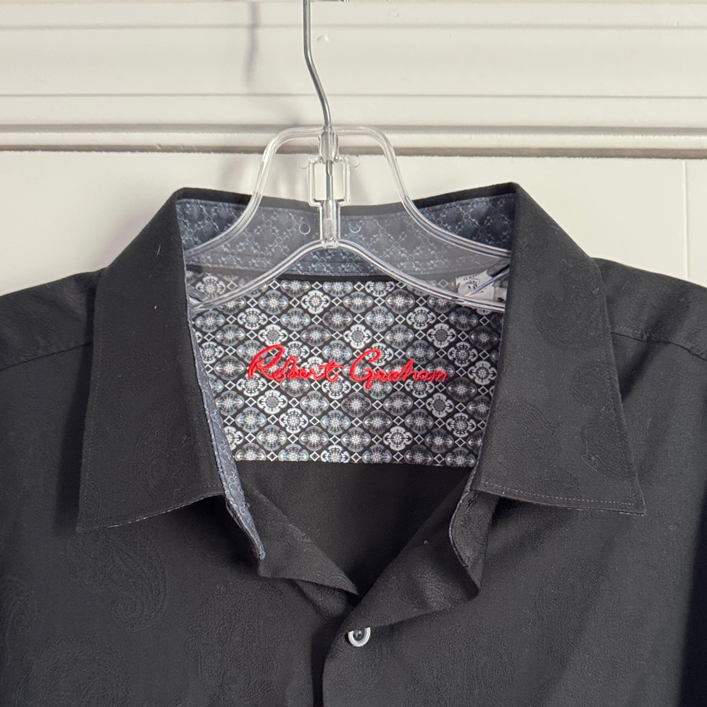 Robert Graham Black Shirt Button Up